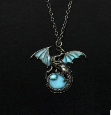 Glowing Dragon Pendant Necklace