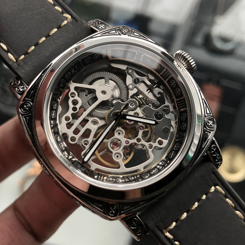 Mechanical hollowed-out watch