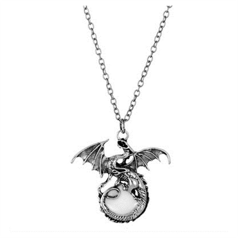 Glowing Dragon Pendant Necklace