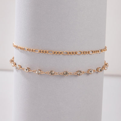 Diamond Double Anklet