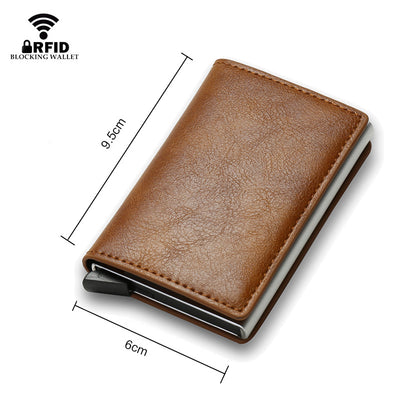 Carbon Fiber Card Holder Wallets Men RFID Black Magic Trifold Leather Slim Mini Wallet Small Money Bag Male Purses Wallet Women