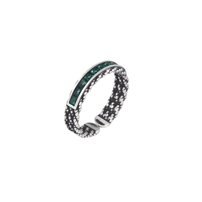 Woven Twisted Ring Female Special-interest Design Vintage